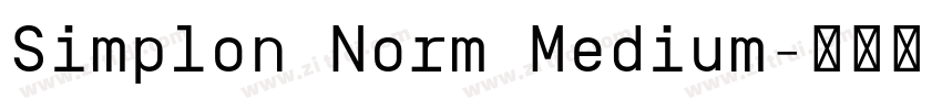 Simplon Norm Medium字体转换